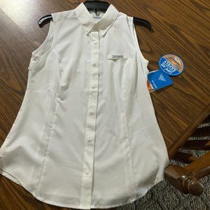 Women’s PFG Sleeveless Shirt | Small | White